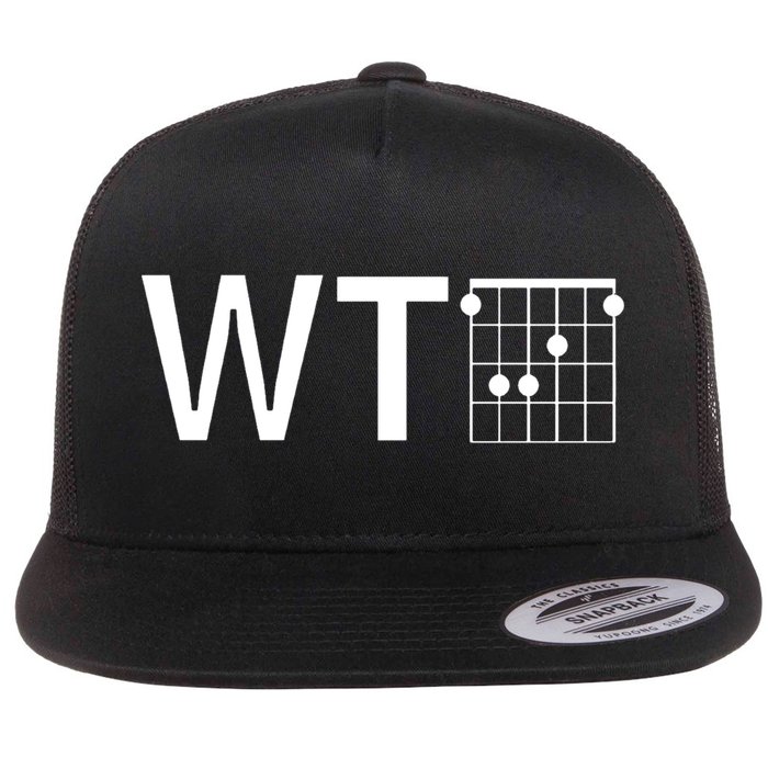 Fun And Cool Wtf With F Chord Gift Flatbill Hat