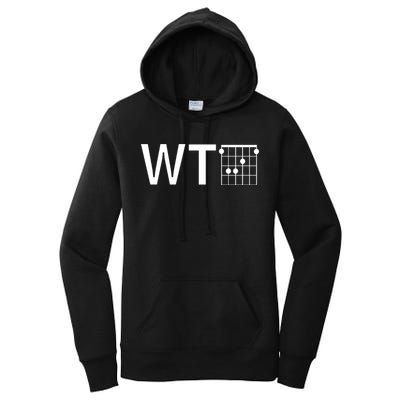Fun And Cool Wtf With F Chord Gift Women's Pullover Hoodie