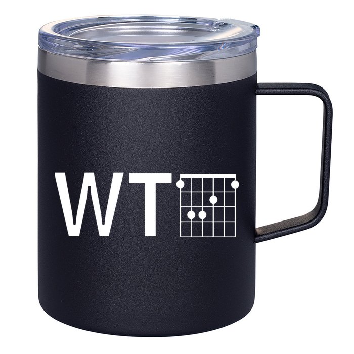 Fun And Cool Wtf With F Chord Gift 12oz Stainless Steel Coffee Mug
