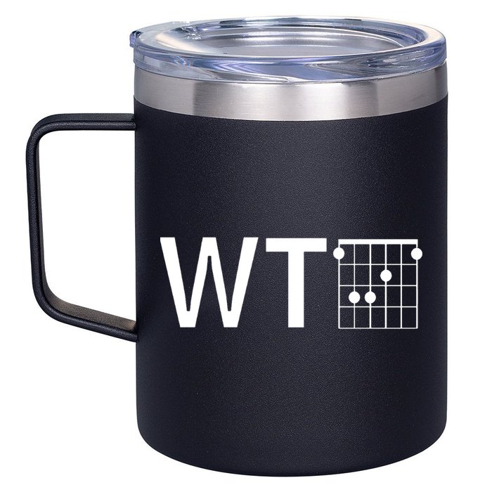 Fun And Cool Wtf With F Chord Gift 12oz Stainless Steel Coffee Mug