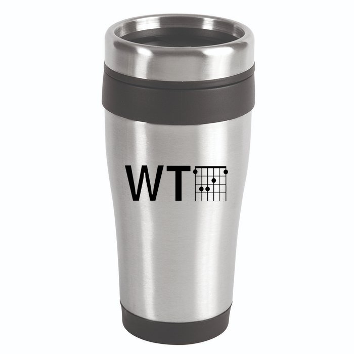 Fun And Cool Wtf With F Chord Gift 16oz Travel Tumbler