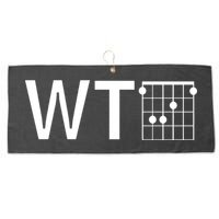 Fun And Cool Wtf With F Chord Gift Large Microfiber Waffle Golf Towel