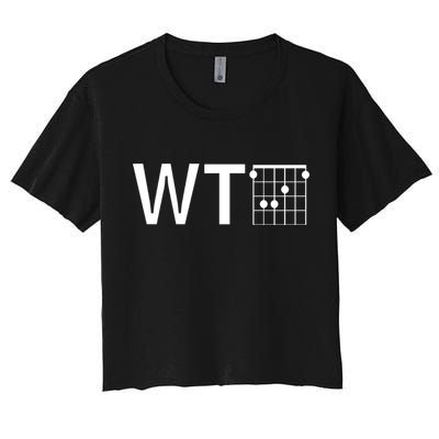 Fun And Cool Wtf With F Chord Gift Crop Top