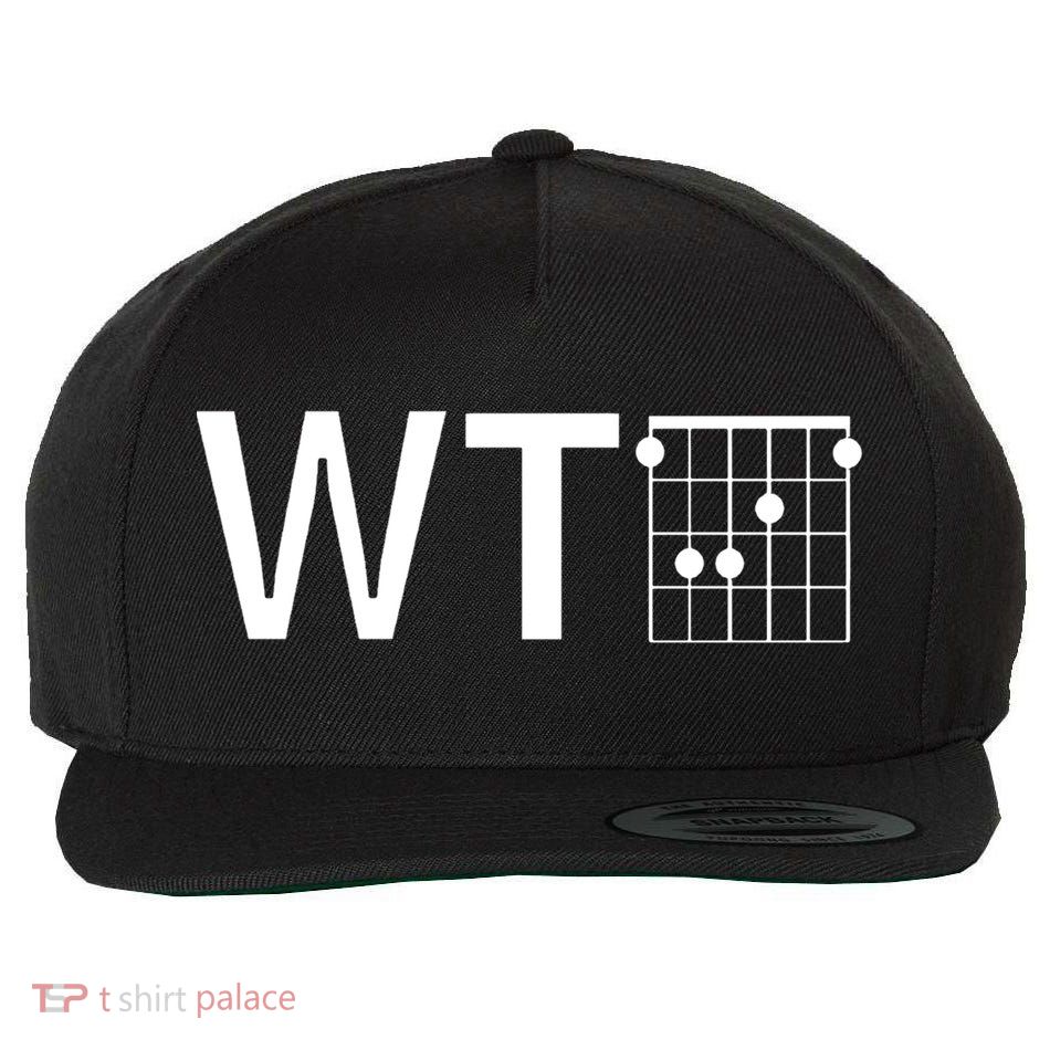 Fun And Cool Wtf With F Chord Gift Wool Snapback Cap