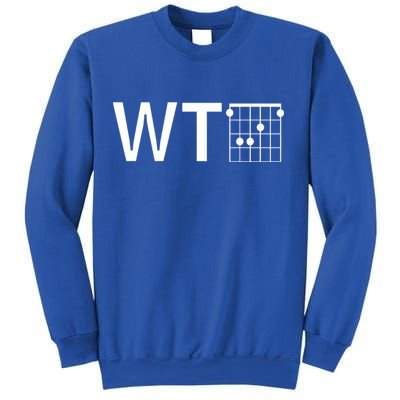 Fun And Cool Wtf With F Chord Gift Sweatshirt
