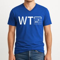 Fun And Cool Wtf With F Chord Gift V-Neck T-Shirt