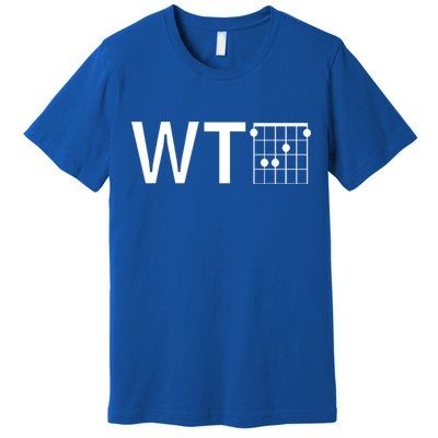 Fun And Cool Wtf With F Chord Gift Premium T-Shirt