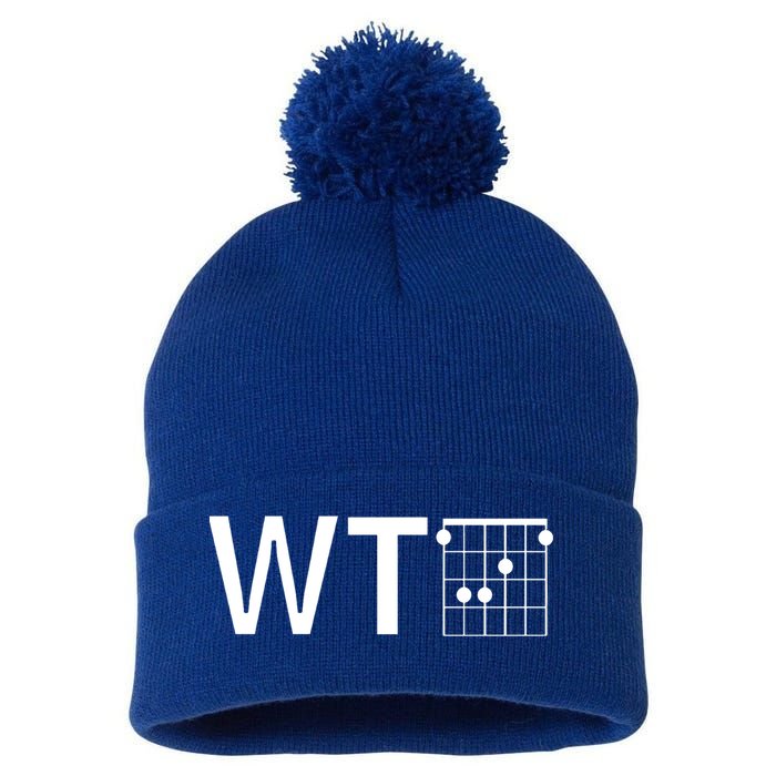Fun And Cool Wtf With F Chord Gift Pom Pom 12in Knit Beanie