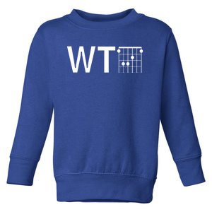 Fun And Cool Wtf With F Chord Gift Toddler Sweatshirt