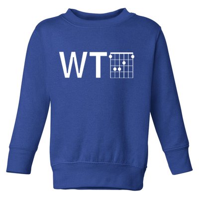 Fun And Cool Wtf With F Chord Gift Toddler Sweatshirt