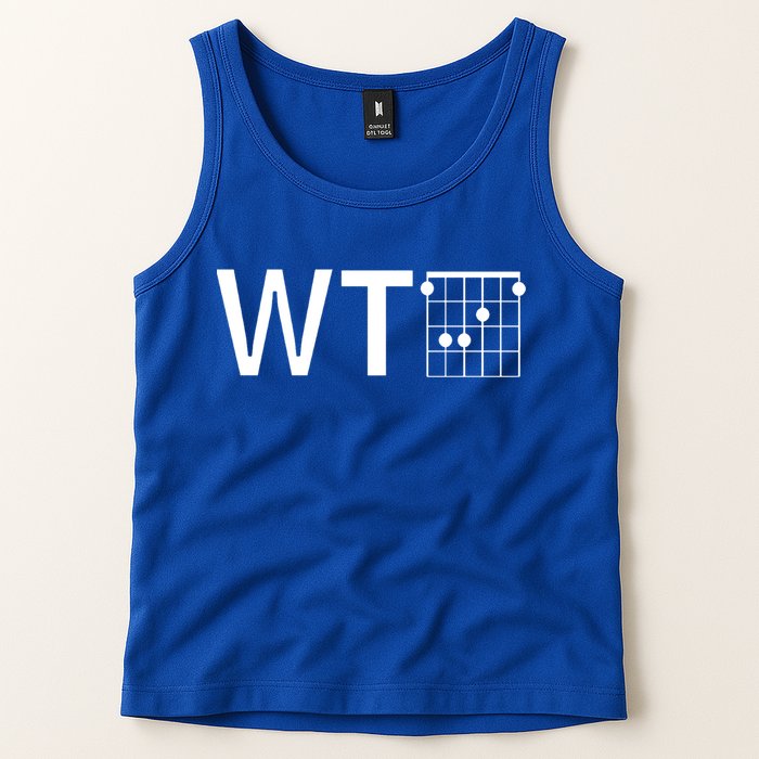 Fun And Cool Wtf With F Chord Gift Tank Top