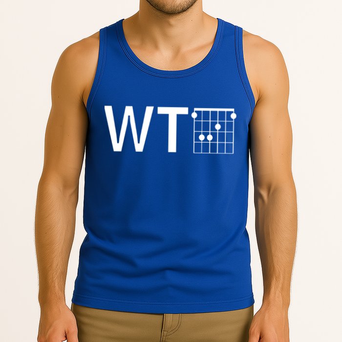 Fun And Cool Wtf With F Chord Gift Tank Top