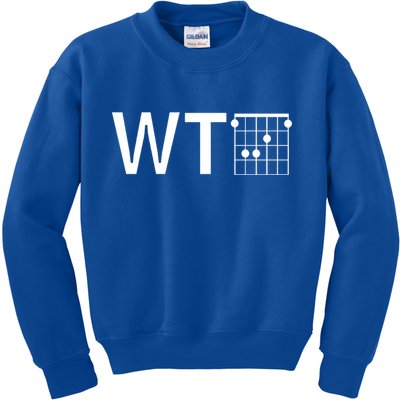 Fun And Cool Wtf With F Chord Gift Kids Sweatshirt