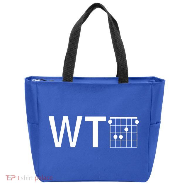Fun And Cool Wtf With F Chord Gift Zip Tote Bag