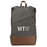 Fun And Cool Wtf With F Chord Gift Cotton Canvas Backpack