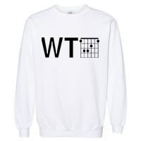 Fun And Cool Wtf With F Chord Gift Garment-Dyed Sweatshirt