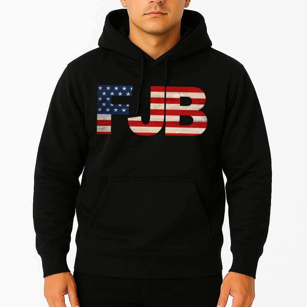 FJB American Camo Logo F*ck Joe Biden Hoodie