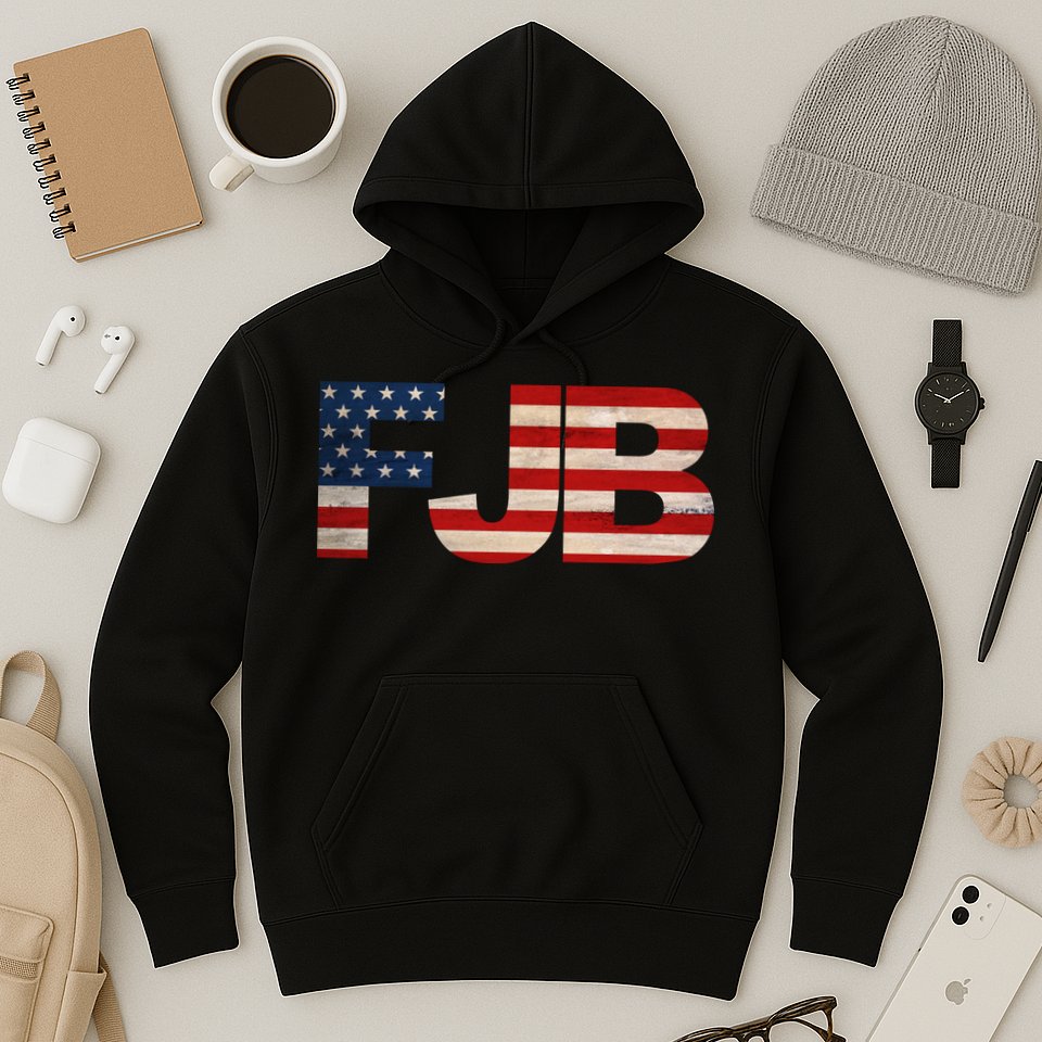 FJB American Camo Logo F*ck Joe Biden Hoodie