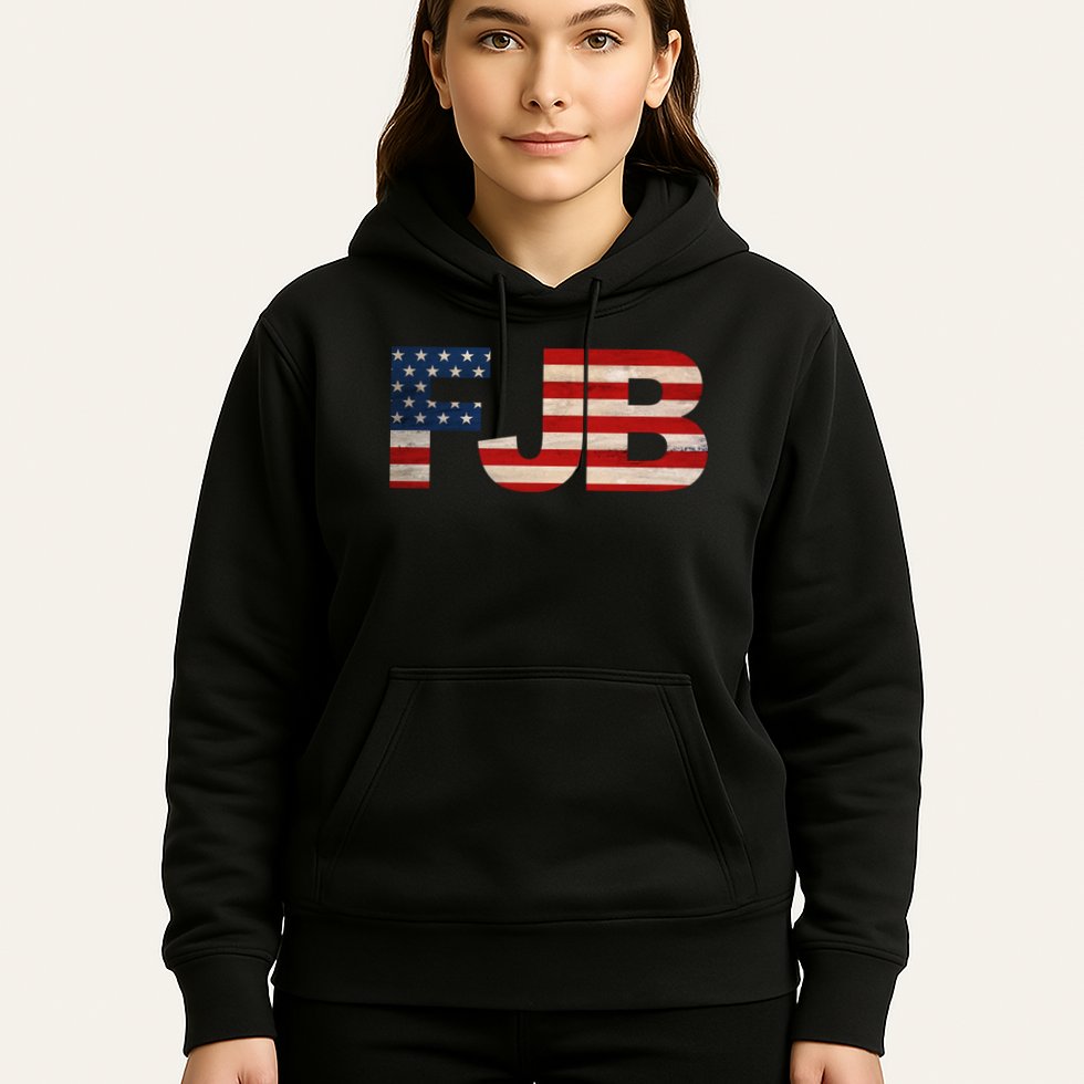 FJB American Camo Logo F*ck Joe Biden Hoodie