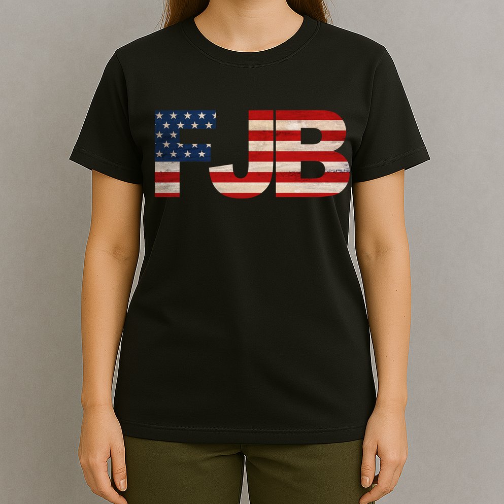 FJB American Camo Logo F*ck Joe Biden T-Shirt