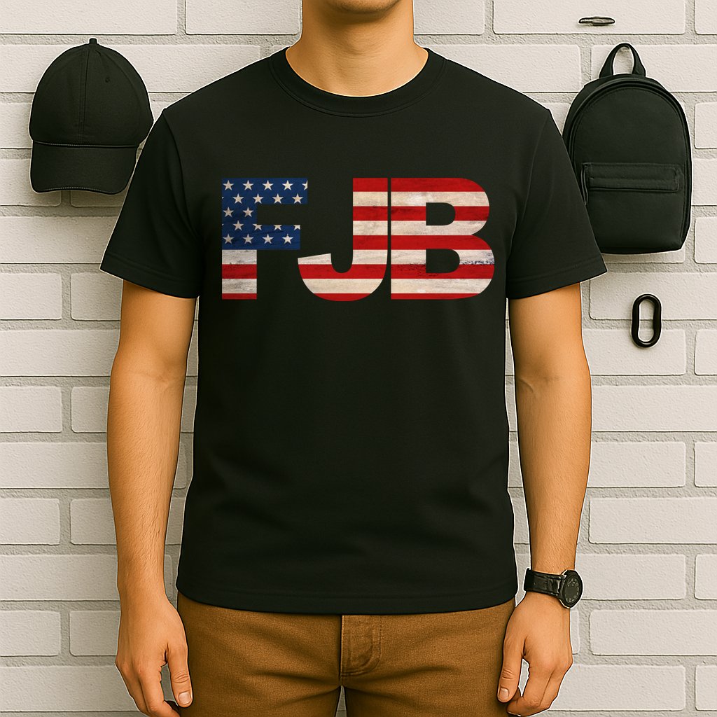 FJB American Camo Logo F*ck Joe Biden T-Shirt