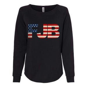 FJB American Camo Logo F*ck Joe Biden Womens California Wash Sweatshirt