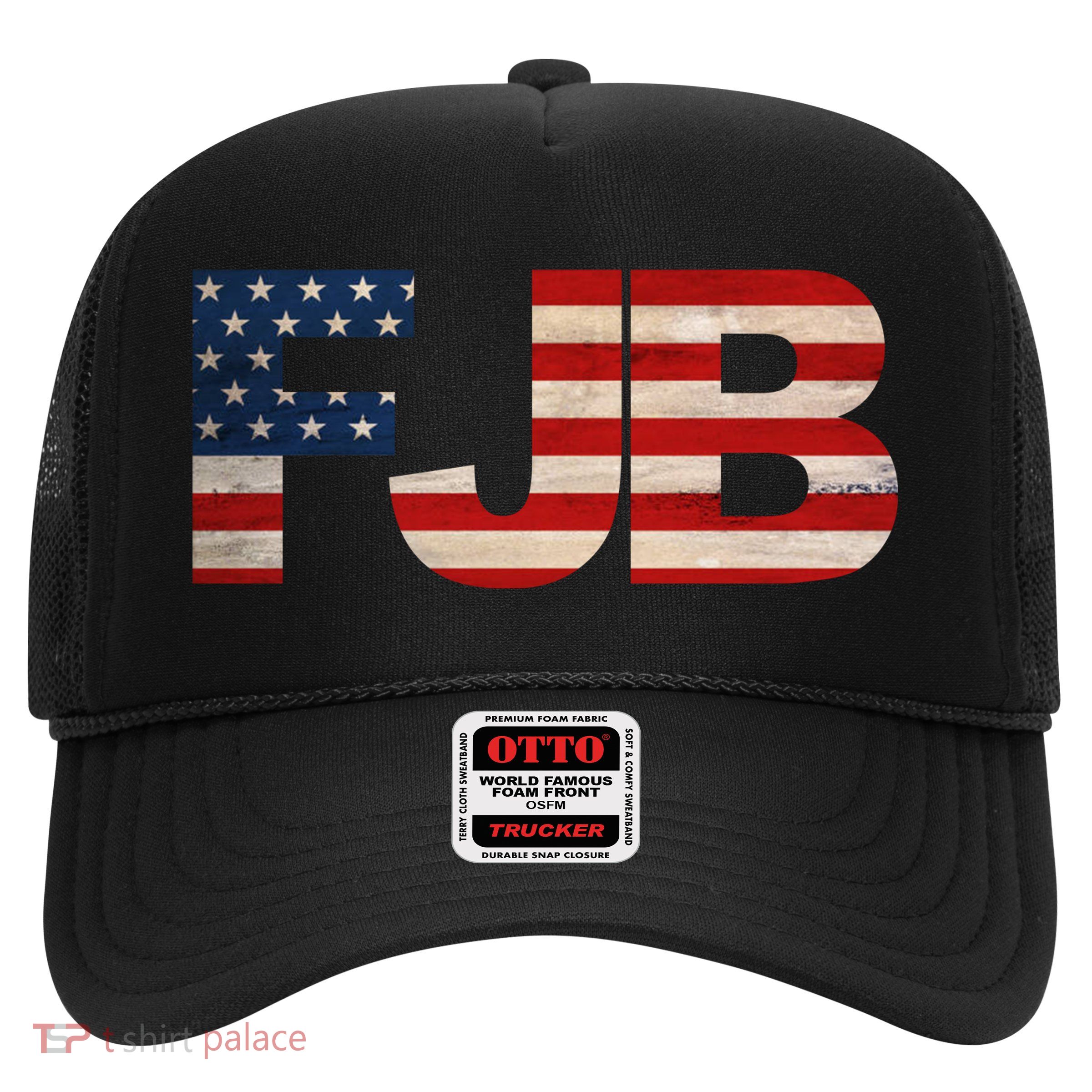 FJB American Camo Logo F*ck Joe Biden Trucker Hat