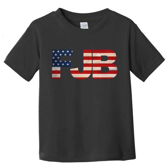FJB American Camo Logo F*ck Joe Biden Toddler T-Shirt