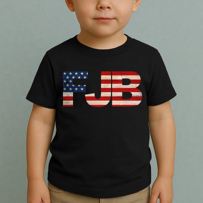 FJB American Camo Logo F*ck Joe Biden Toddler T-Shirt