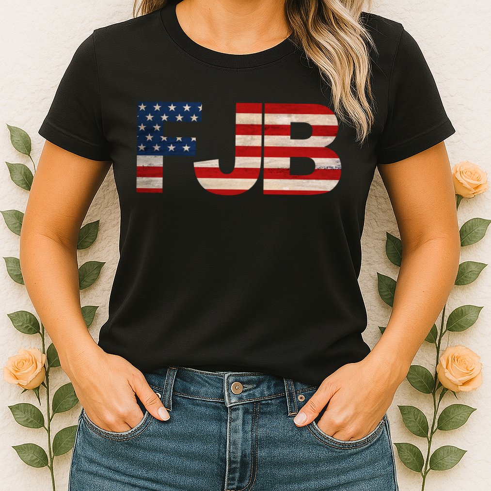 FJB American Camo Logo F*ck Joe Biden Womens T-Shirt
