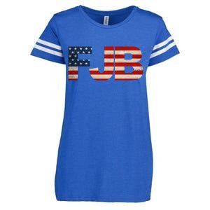 FJB American Camo Logo F*ck Joe Biden Enza Ladies Jersey Football T-Shirt