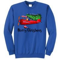 Funny Airplane Christmas Light Tree Airplane Pajama Xmas Great Gift Sweatshirt