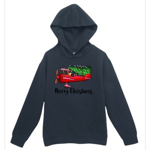 Funny Airplane Christmas Light Tree Airplane Pajama Xmas Great Gift Urban Pullover Hoodie