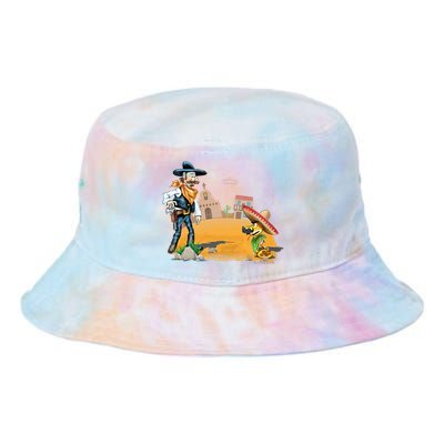 Fun American Cowboy In A Snakebite Showdown Tie Dye Newport Bucket Hat