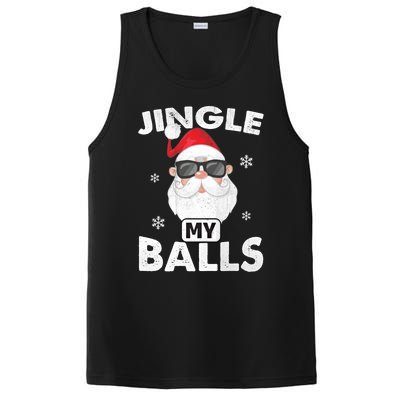 Funny Adult Christmas Xmas Santa Gift Jingle My Balls Gift PosiCharge Competitor Tank