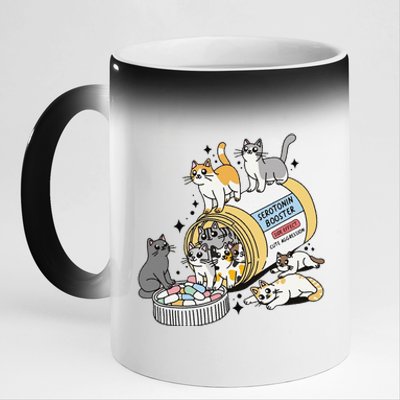 Funny Antidepressant Cat Cat Mom Funny Cats Cat Lover Therapist Cat Owner Me 11oz Black Color Changing Mug