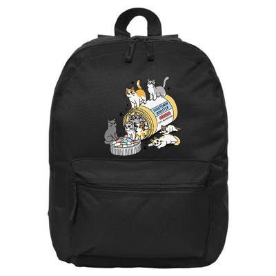 Funny Antidepressant Cat Cat Mom Funny Cats Cat Lover Therapist Cat Owner Me 16 in Basic Backpack