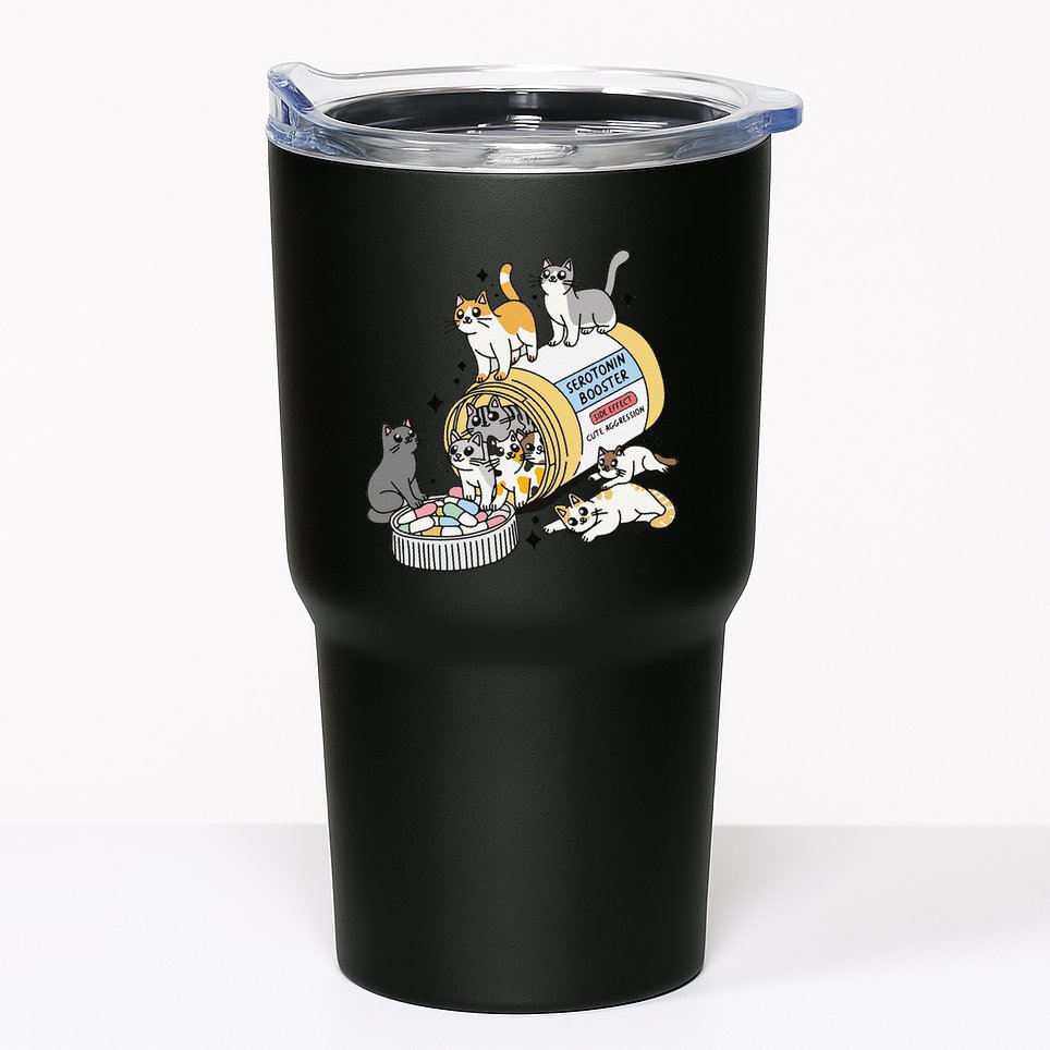 Funny Antidepressant Cat Cat Mom Funny Cats Cat Lover Therapist Cat Owner Me Tumbler