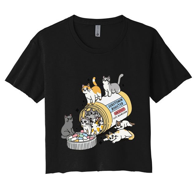 Funny Antidepressant Cat Cat Mom Funny Cats Cat Lover Therapist Cat Owner Me Crop Top