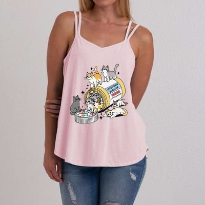 Funny Antidepressant Cat Cat Mom Funny Cats Cat Lover Therapist Cat Owner Me Women's Strappy Tank