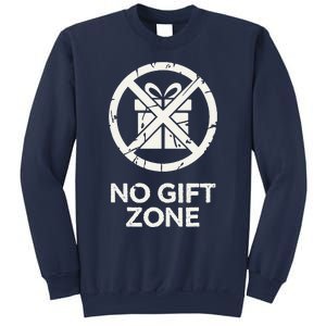 Funny Anti Christmas No Gift Zone Sweatshirt