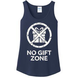 Funny Anti Christmas No Gift Zone Ladies Essential Tank