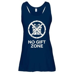 Funny Anti Christmas No Gift Zone Ladies Essential Flowy Tank