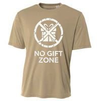 Funny Anti Christmas No Gift Zone Cooling Performance Crew T-Shirt