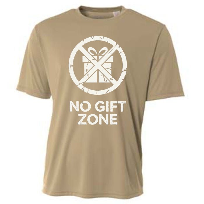 Funny Anti Christmas No Gift Zone Cooling Performance Crew T-Shirt