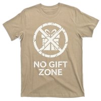 Funny Anti Christmas No Gift Zone T-Shirt