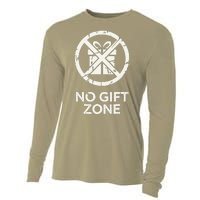 Funny Anti Christmas No Gift Zone Cooling Performance Long Sleeve Crew