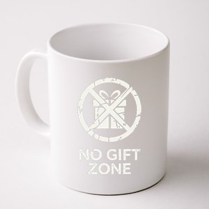 Funny Anti Christmas No Gift Zone Coffee Mug