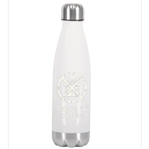 Funny Anti Christmas No Gift Zone Stainless Steel Insulated Water Bottle