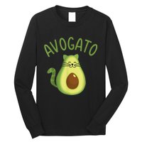 Funny Avogato Cat For Avocado Lover And Cinco De Mayo Long Sleeve Shirt